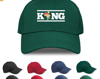African King Baseball Cap World Map Africa Hat Kingly Headgear