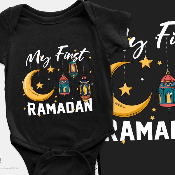 My First Ramadan Jumpsuit for Babies, Muslim Baby Bodysuit, Ramadan Gifts for Babies, Islam Festive Outfit for Kids, Eid Baby Grow Romper