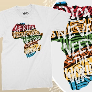 Cool Africa Map T-shirt Ideal Gift Birthday Present Cool Fashion Unisex Tee Africa Roots Jungle Map Abstract Ethnic Men&#39;s Printed T-shirts