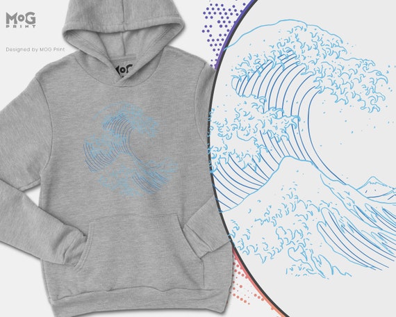 Sweat à Capuche Art Japonais Hokusai Grande Vague De Kanagawa - Hommage à L'estampe Ukiyo-e, Pour Fans Du Japon - 10