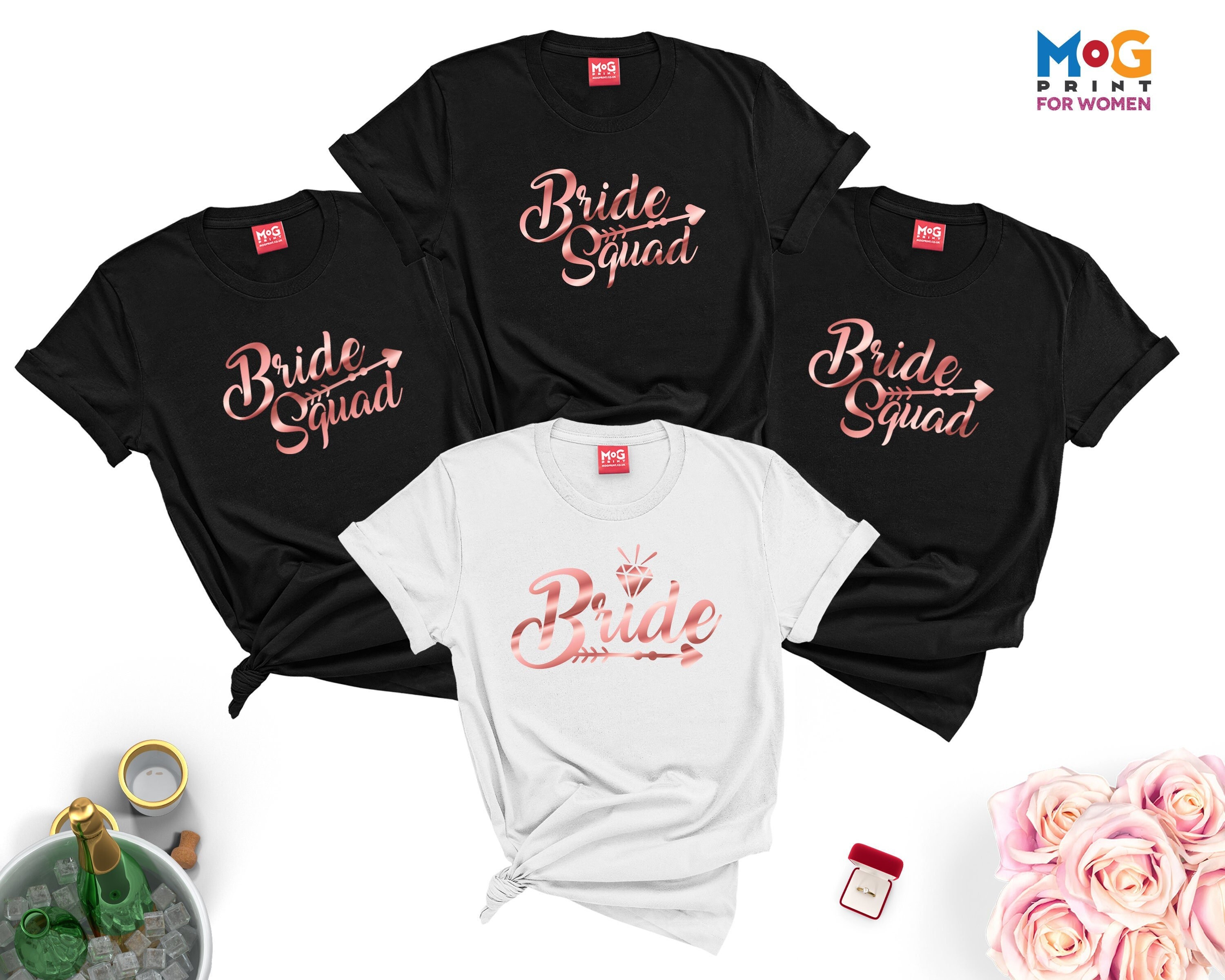 Bride Squad T Shirts Hen Party Wedding 