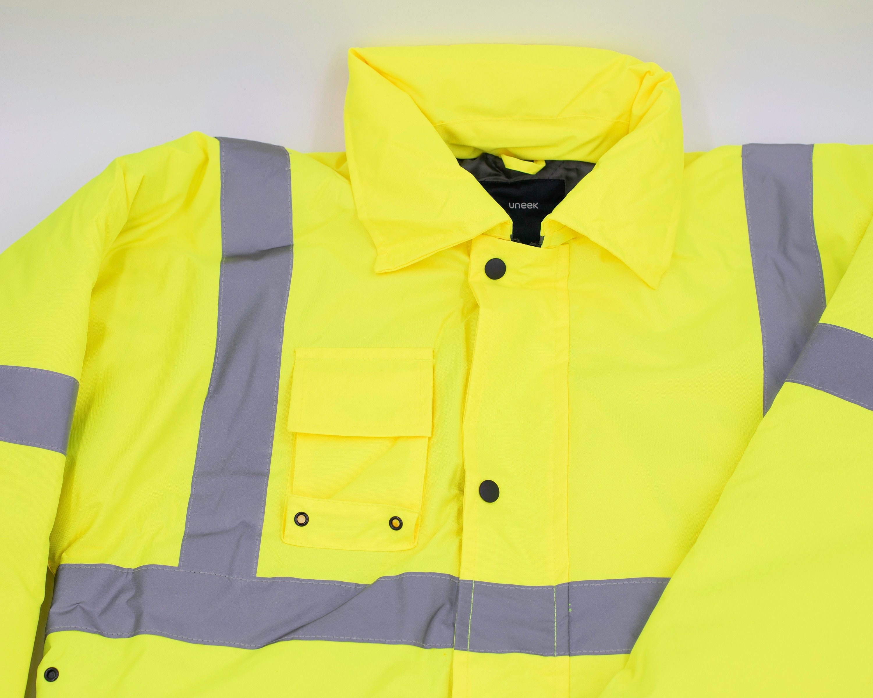 Best Price Hi Vis Reflective Road Safety Jacket Men Breathable Hi Vis Safety Jacket With Zipper - View #5