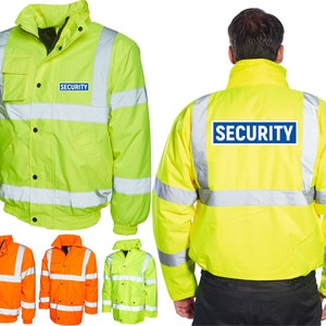 Security Jacket, Economy, REFLECTIVE LOGO, Security Guard Charger Jacket 