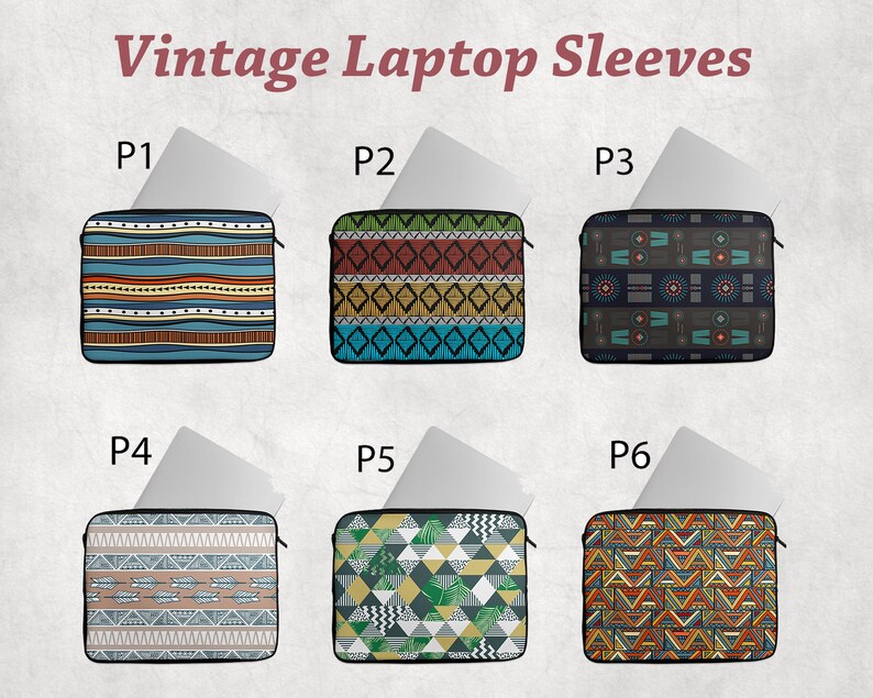 Vintage Pattern Laptop Sleeve Case Tablet/ipad Case Bag Etsy UK