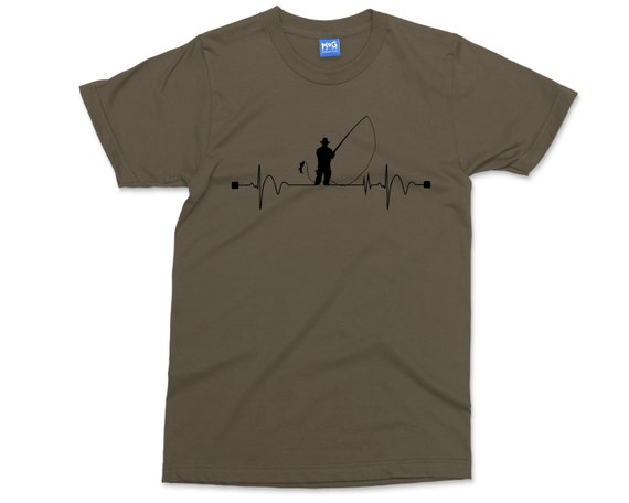 Original art sketch carp fishing angling t-shirt 