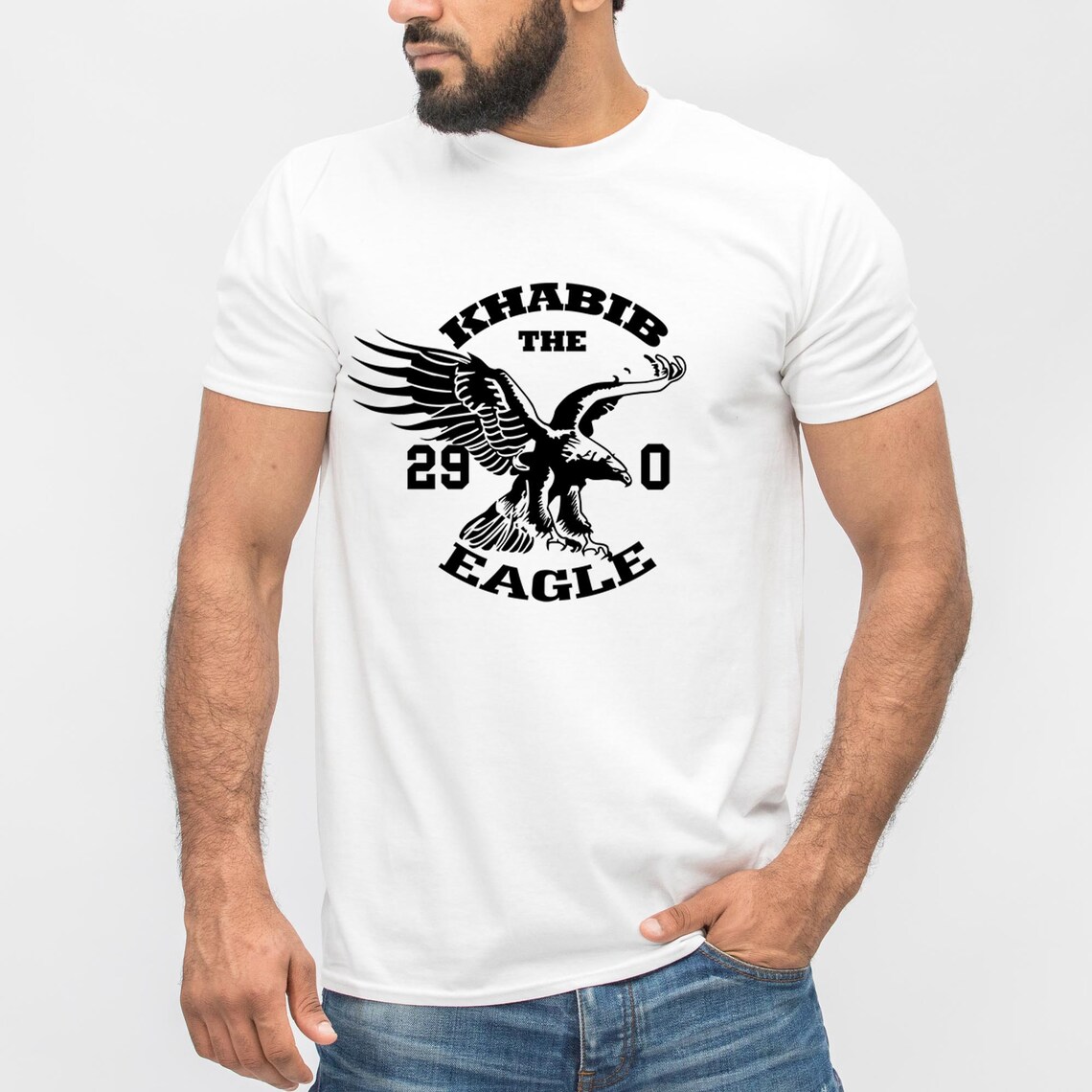 Khabib Nurmagomedov Shirt 29-0 Eagle bird shirt MMA Mixed | Etsy