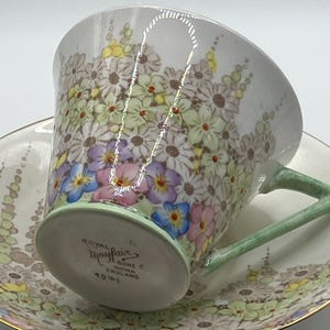 Royal Mayfair China Floral Vintage Teacup Set