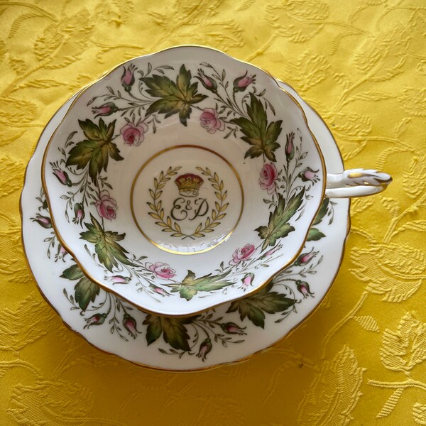 Paragon Herdenking Teacup Koninklijk Bezoek 1951 Canada Teacup