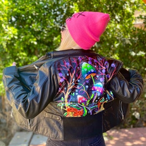 Custom Painted Leather Jacket
