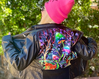 Custom Painted Leather Jacket