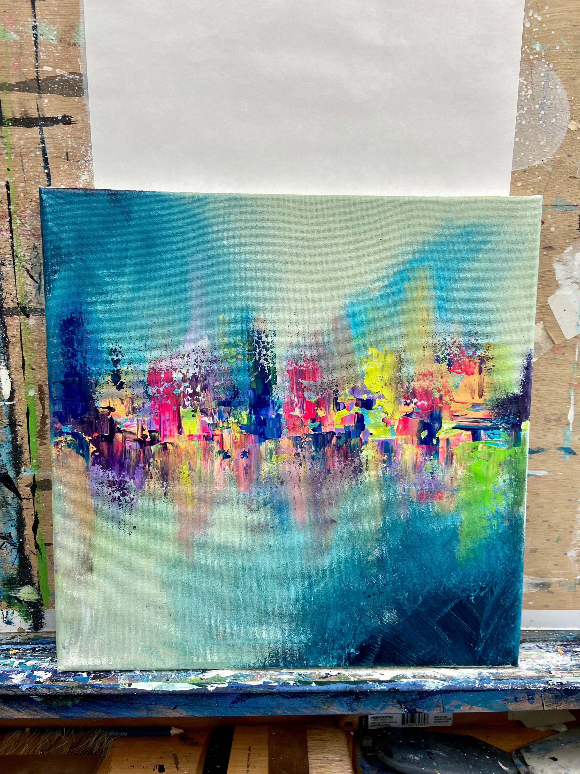 Original Abstract Art - 14x14' 'rhapsody - Etsy