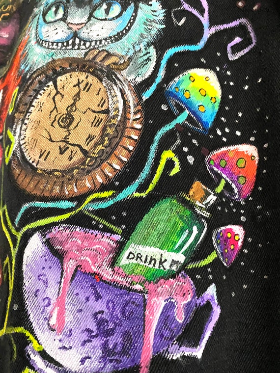 Available ! Next Day Shipping ! Custom Painted Denim Jacket