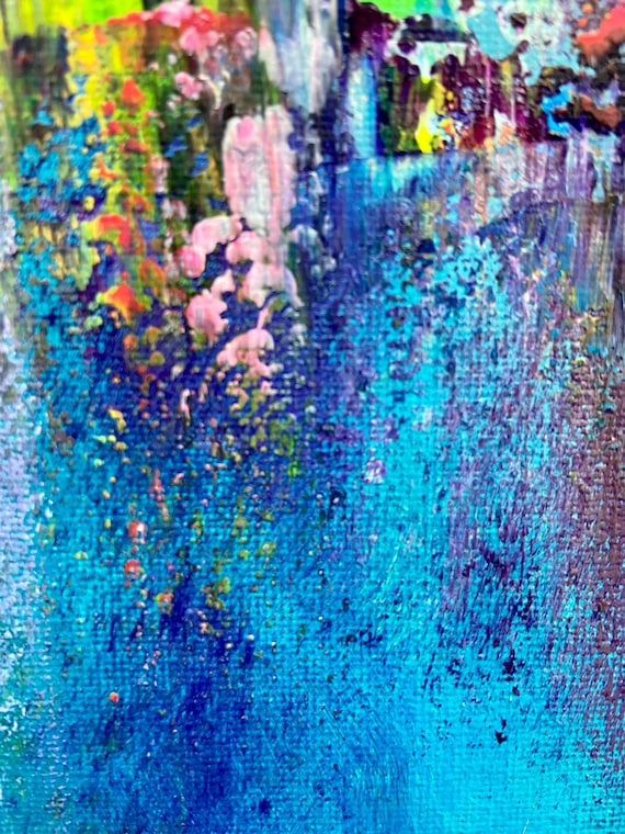 Original Acrylic Abstract Art - Megapolis Jazz -14x14 Inches - Etsy