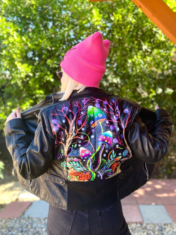 Buy Custom Painted Leather Jacket Online in India - Etsy