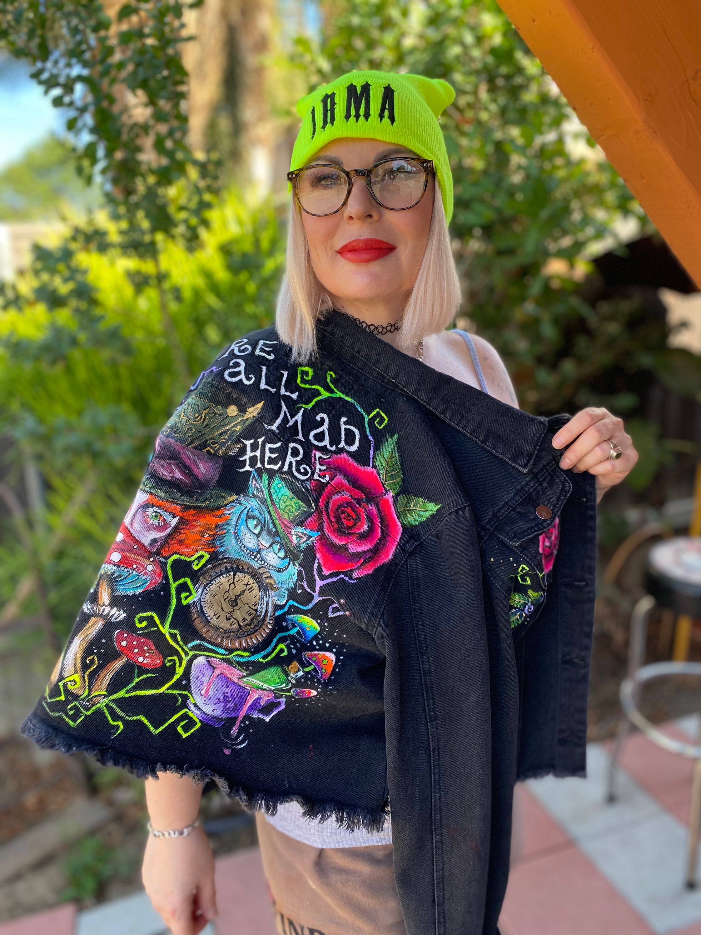 Available ! Next Day Shipping ! Custom Painted Denim Jacket