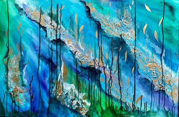 20x30 Inch Original Acrylic Abstract Painting - Dreamscape - Etsy