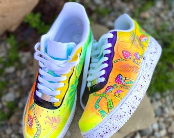 Nike Air Force Custom Painted Sneakers