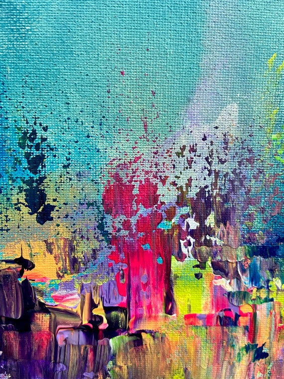 Original Abstract Art - 14x14' 'rhapsody - Etsy