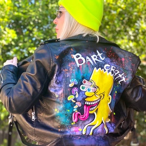 Custom Painted Leather Jacket BartCraft