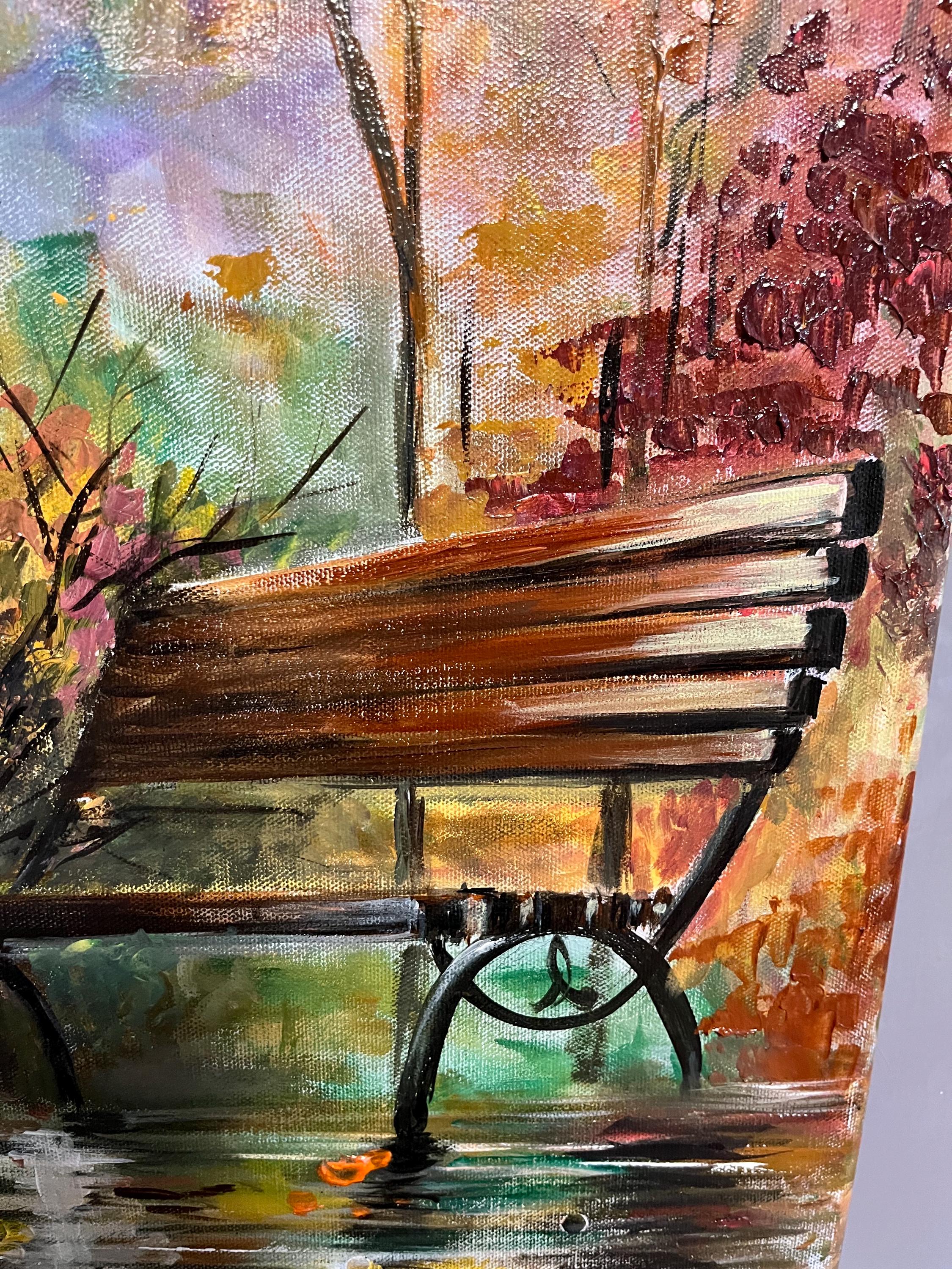 Autumn Melody Original Acrylic Artwork 18x36'' Thanksgiving Art - Etsy
