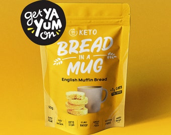 Keto 90 Sec English Muffin Bread Mix in a Mug