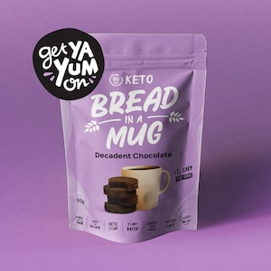 Keto 90 Sec Decadent Chocolate Bread Mix in a Mug