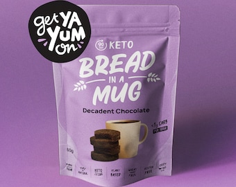 Keto 90 Sec Decadent Chocolate Bread Mix in a Mug