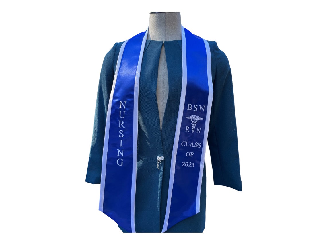 Custom Embroidery Graduation Stole for Nursing Class of 2023 Etsy