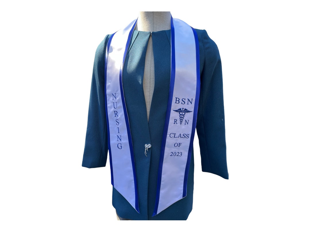 Custom Embroidery Graduation Stole for Nursing Class of 2023 Etsy
