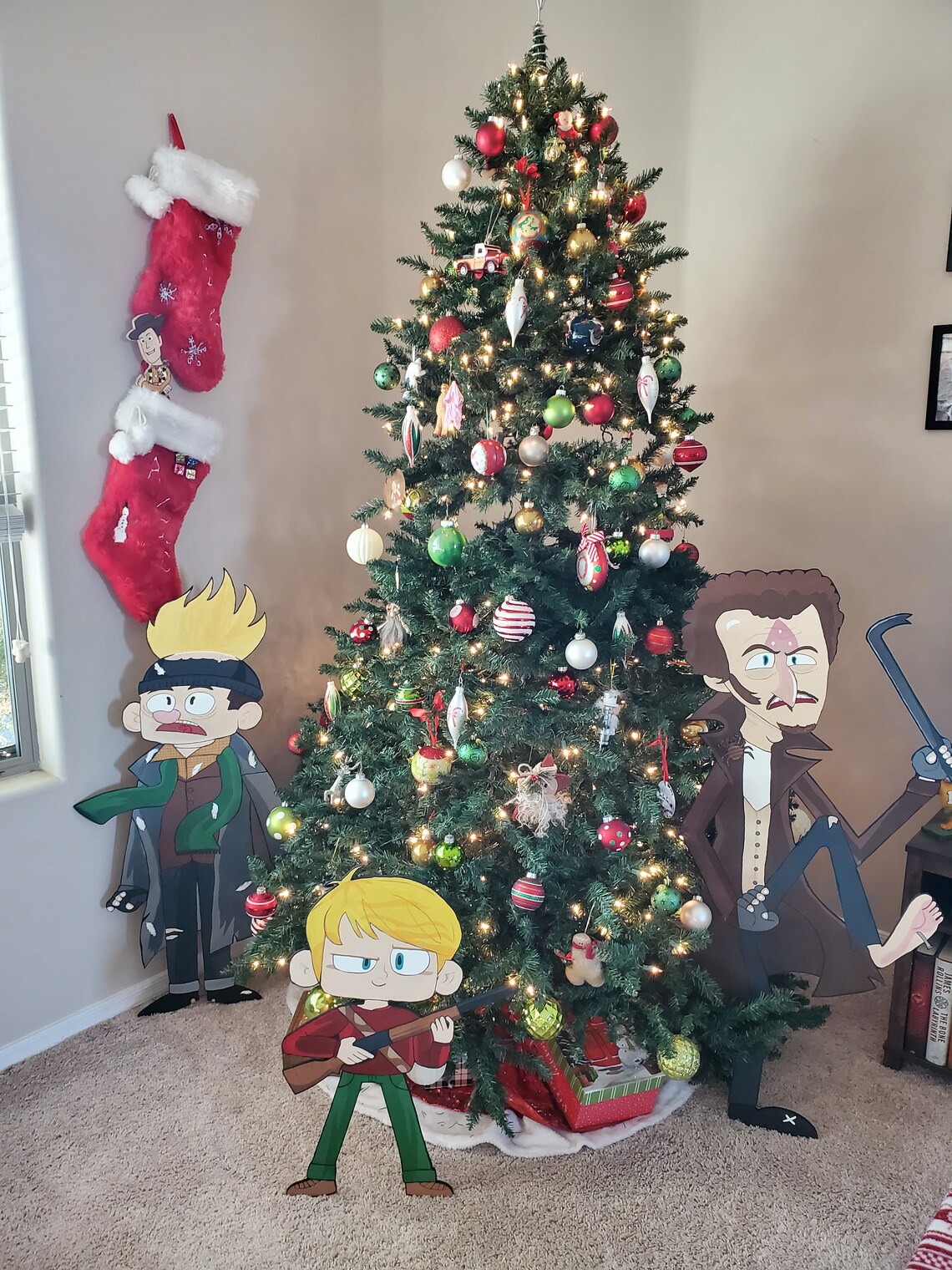 Home Alone Christmas Wood Cutout Etsy