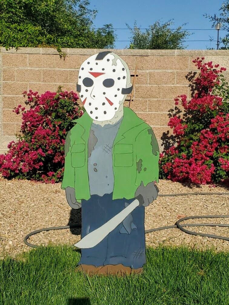 Jason Halloween Wood Yard Cutout Etsy