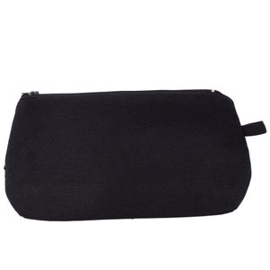 Linen Cosmetic bag with a zipper - for men, travel pouch, Jewelry Bag, Toiletry Bag, Cosmetic Case, Makeup Bag
