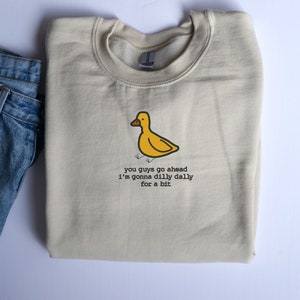 dilly dally mock neck sweatshirt | butter yellow + sky blue