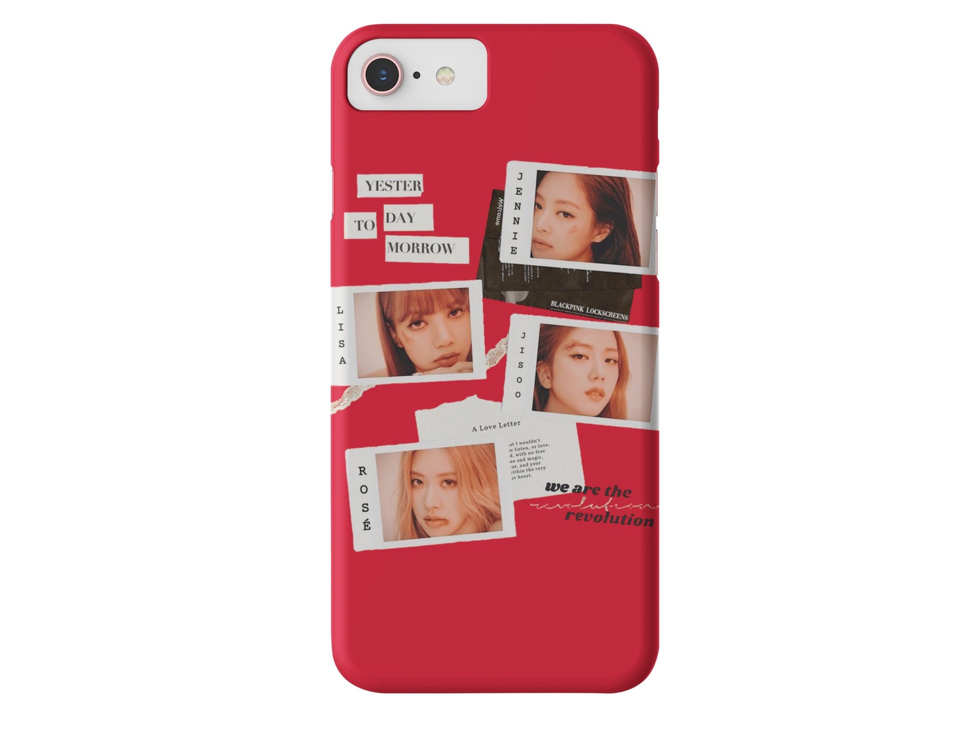 BlackPink Phone Case Rose Lisa Jennie Jisoo BlackPink/for Etsy