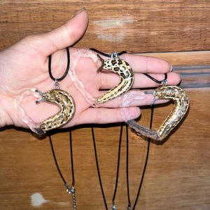 Slug Heart Necklaces