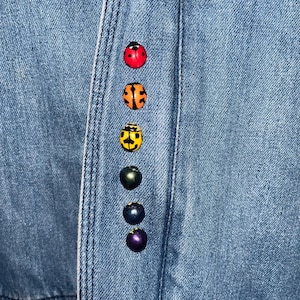 Rainbow of Ladybug Pins