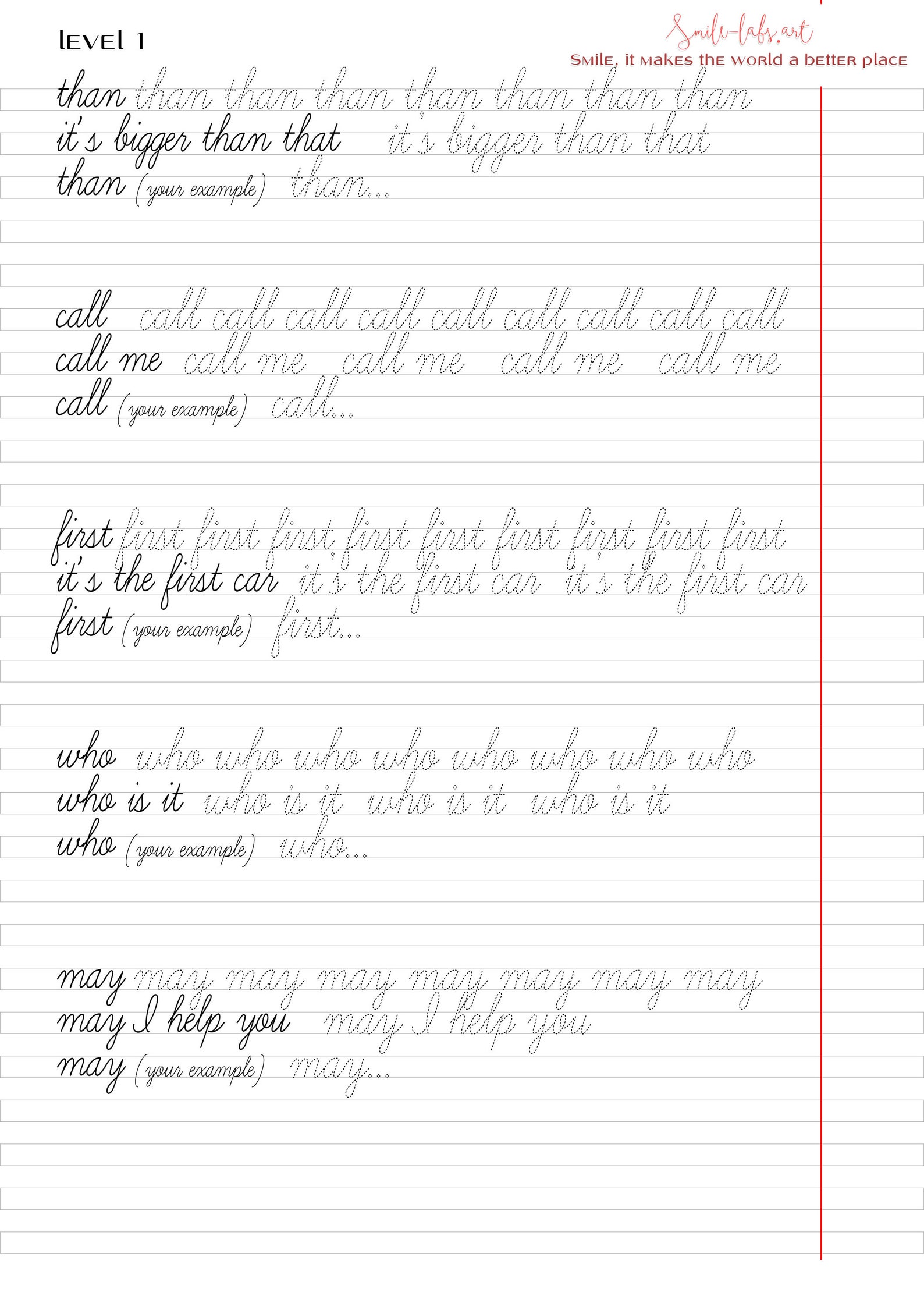 1000 Most Common English Words Book 1 Download Now Etsy