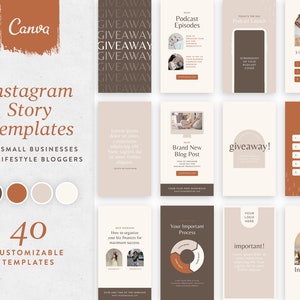 Canva Instagram Story Templates Business Coach - Etsy