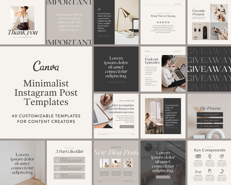 Luxury Brand Aesthetic Minimal Neutral Color Palette Minimalist