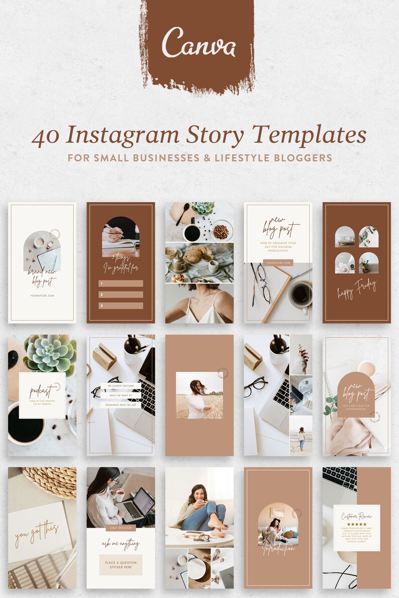 Instagram Templates Canva Instagram Story Templates Social - Etsy