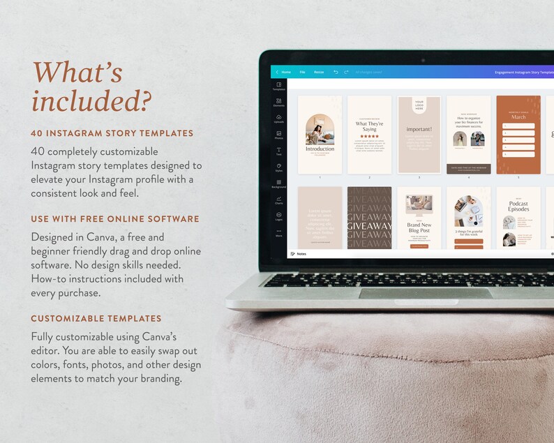 Canva Instagram Story Templates Business Coach - Etsy