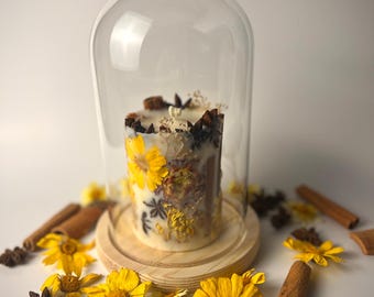 Fall Spice Botanical Candle – Hot Apple Pie Scent