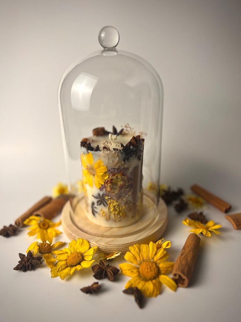 Fall Spice Botanical Candle – Hot Apple Pie Scent immagine 1