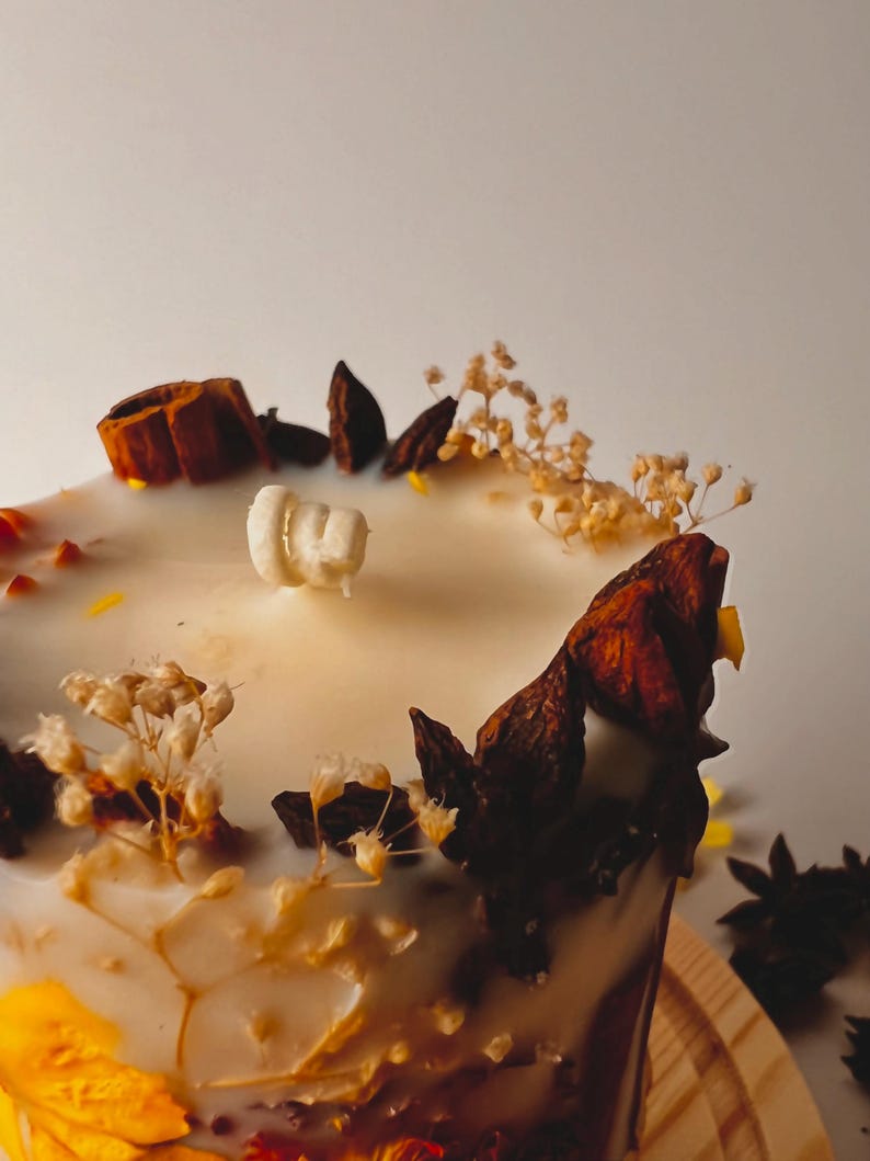 Fall Spice Botanical Candle – Hot Apple Pie Scent immagine 6