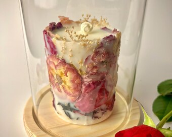 Bougie botanique Rose Embrace
