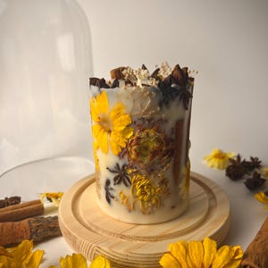 Fall Spice Botanical Candle – Hot Apple Pie Scent immagine 5