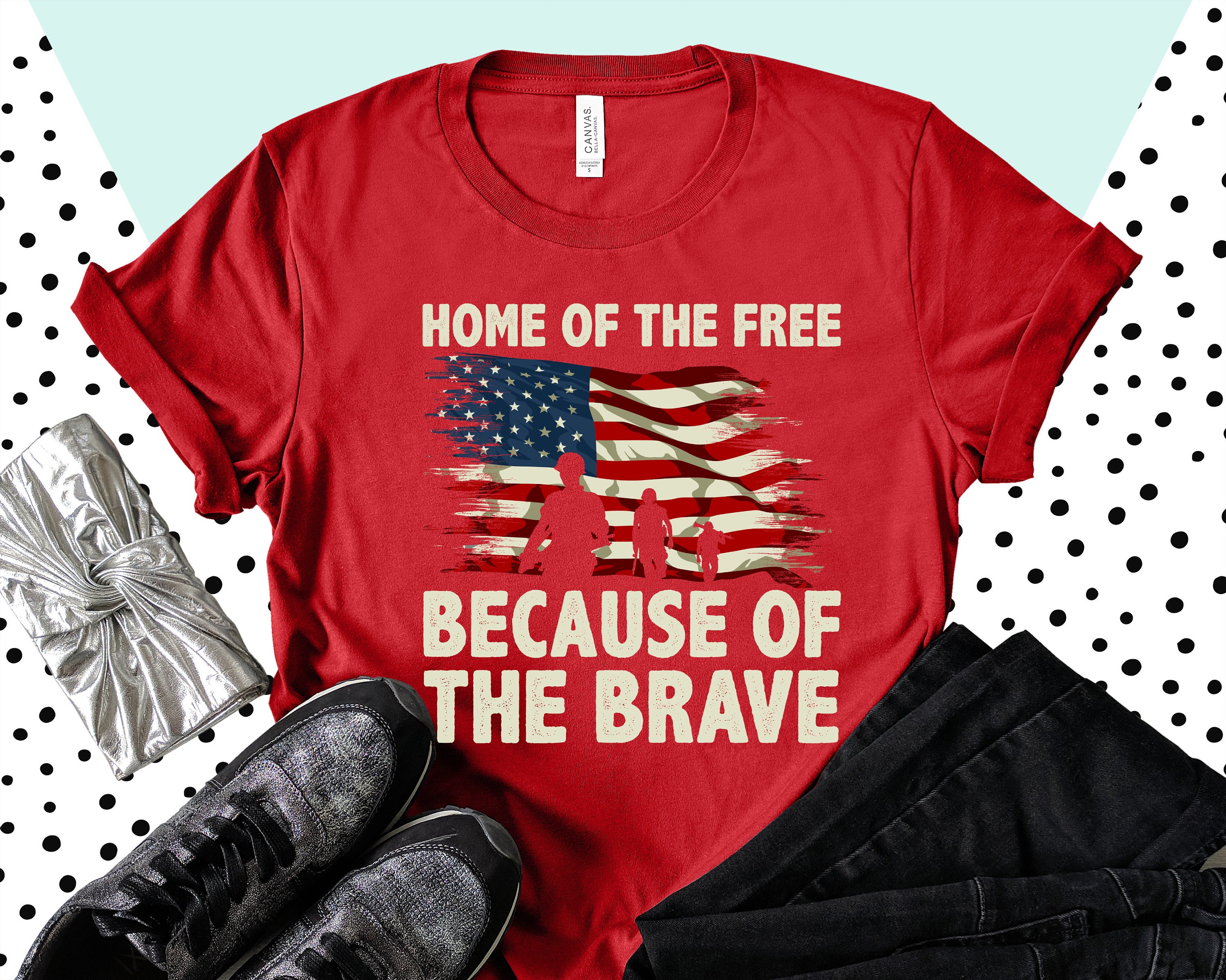 home of the free because of the brave flags home of the free because of the brave flags