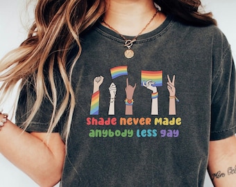 Shade Never Made Anybody Less Gay T-Shirt, Gaylor Shirt, You Need To Calm Down Tshirt, Pride Month Shirt, Pride Parade Shirt, Equality