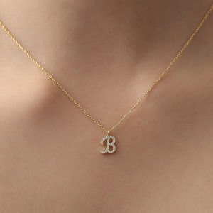 Gold initial Necklace - Personalized Gift - Gift for Her - Silver Custom Letter Necklace - Mothers Day Gift - Gift for Mom - Gift for Women
