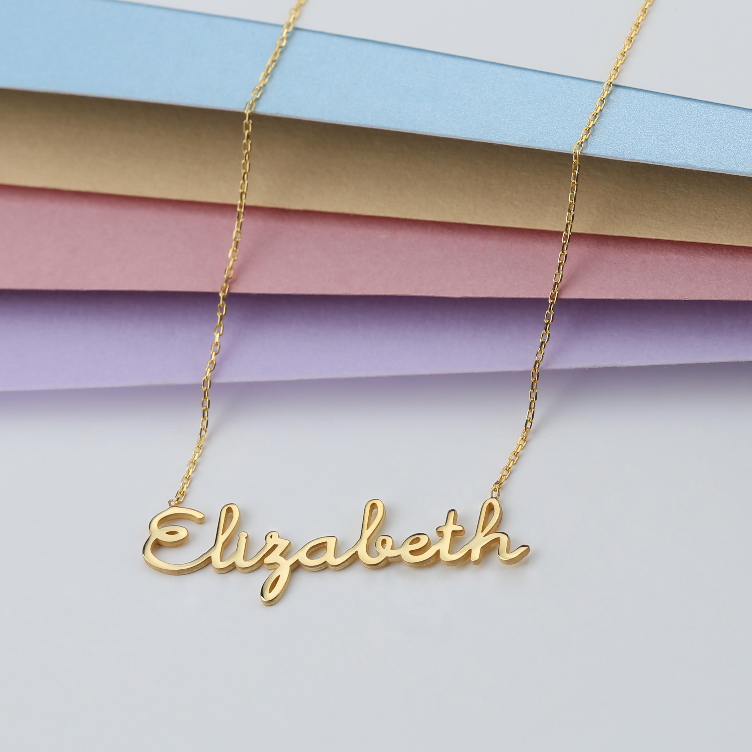 Gold Name Necklace - Personalized Gift for Her - Silver Custom Name Necklace - Christmas Gift - Gift for Mom